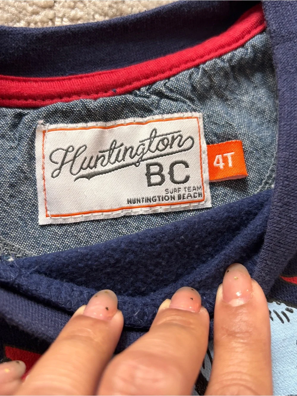 Huntington Kids Navy & Red 'Chillin' With My Dinosaur' Long-Sleeve Top